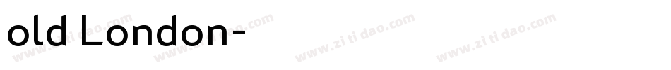 old London字体转换